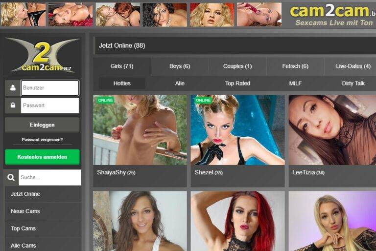Cam2Cam Videochat mit Camsex